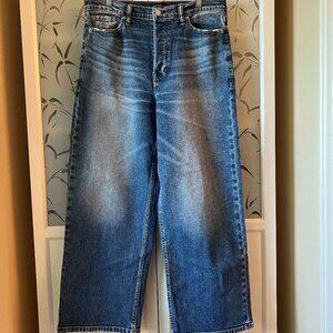 Banana Republic High Rise Wide Leg Crop 31L